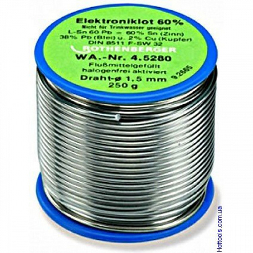 												Припой для работы с фитингами тип 3 L-SN CU3, катушка, 250 г																								