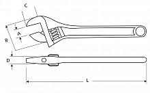 135 Разводной ключ 10''