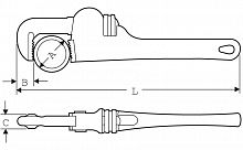 104 Алюминиевый газовый ключ ALUDUR 48”